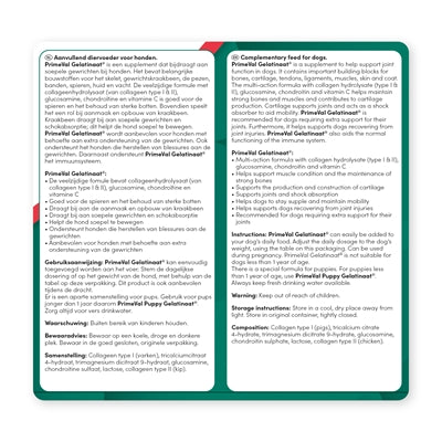 Primeval Gelatinaat Hond