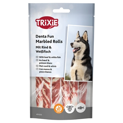 Trixie Denta Fun Marbled Beef Chewing Rolls